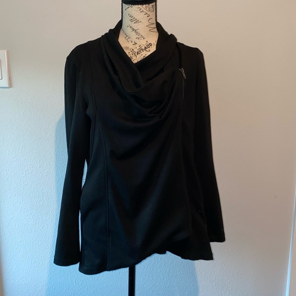 Black waterfall jacket